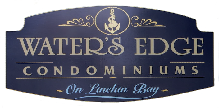 Water's Edge on Linekin Bay Condominuims Logo